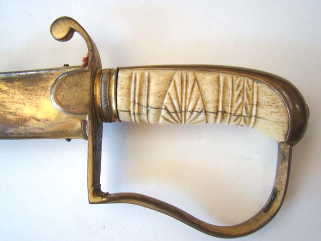 An Outstanding Militia Officer's Dress Saber with its' original engraved gilt brass Scabbard circa 1825 — image 5